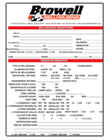 browell bellhousing order form